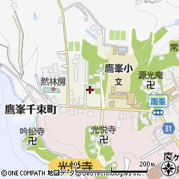京都府京都市北区鷹峯北鷹峯町21周辺の地図