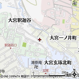 京都府京都市北区大宮釈迦谷3周辺の地図