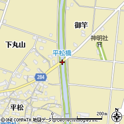 平松橋周辺の地図