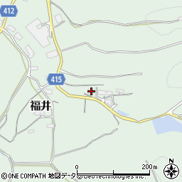 岡山県津山市福井2184周辺の地図