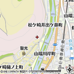 京都府京都市左京区松ケ崎東山周辺の地図
