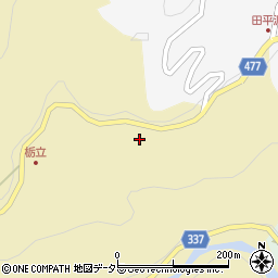 愛知県豊田市栃立町西ノ沢周辺の地図