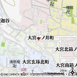 京都府京都市北区大宮一ノ井町周辺の地図