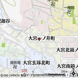 京都府京都市北区大宮一ノ井町周辺の地図