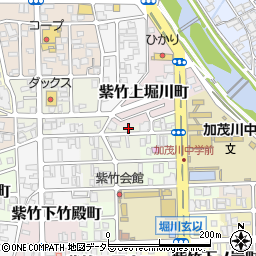 京都府京都市北区紫竹上園生町25-3周辺の地図