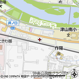 有限会社津山新建材共栄商会周辺の地図