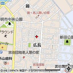 愛知県豊明市新田町広長7-9周辺の地図