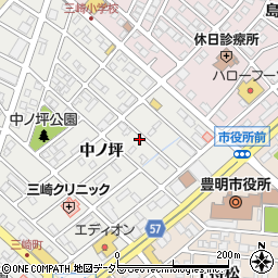 愛知県豊明市三崎町周辺の地図