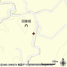 愛知県北設楽郡設楽町田峯鐘鋳場周辺の地図