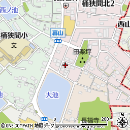 愛知県名古屋市緑区桶狭間北3丁目1101周辺の地図