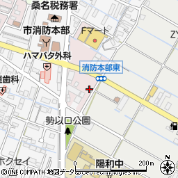 ファミリーマート桑名東野店周辺の地図