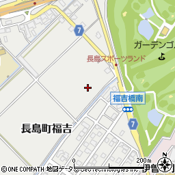 三重県桑名市長島町福吉周辺の地図