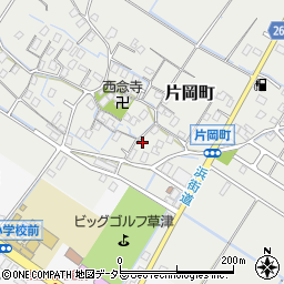滋賀県草津市片岡町周辺の地図