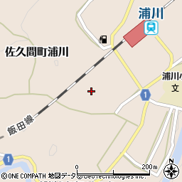 静岡県浜松市天竜区佐久間町浦川3003周辺の地図