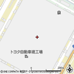 トヨタ自動車堤工場周辺の地図