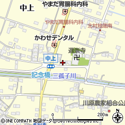 三重県員弁郡東員町中上192周辺の地図