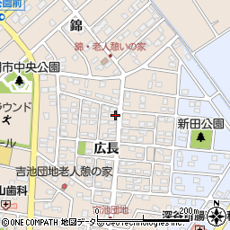 愛知県豊明市新田町広長7-3周辺の地図