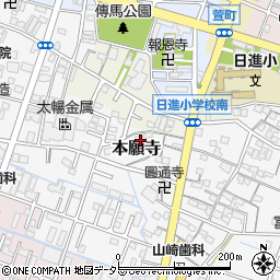 三重県桑名市本願寺49周辺の地図