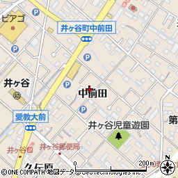 愛知県刈谷市井ケ谷町中前田39-1周辺の地図