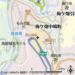 京都府京都市右京区梅ケ畑御所ノ口町周辺の地図