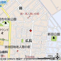 愛知県豊明市新田町広長7-2周辺の地図