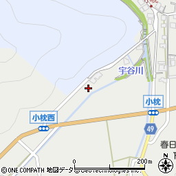 兵庫県丹波篠山市小枕639周辺の地図