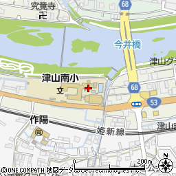 岡山県津山市昭和町周辺の地図