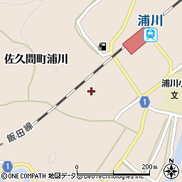 静岡県浜松市天竜区佐久間町浦川2831周辺の地図