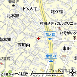 愛知県東海市名和町龍ノ脇周辺の地図