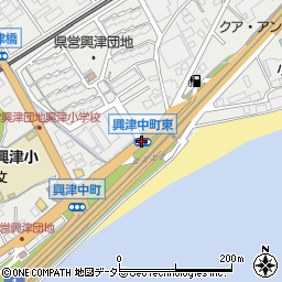 興津中町東周辺の地図