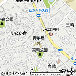 愛知県豊明市三崎町ゆたか台35-5周辺の地図