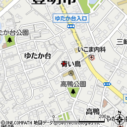 愛知県豊明市三崎町ゆたか台35-10周辺の地図