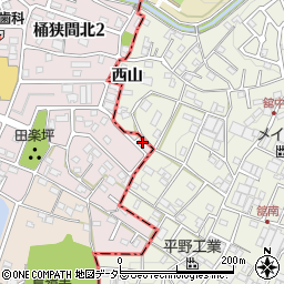 愛知県名古屋市緑区桶狭間北3丁目301周辺の地図