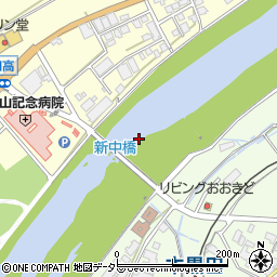 新中橋周辺の地図