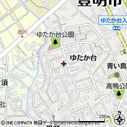 愛知県豊明市三崎町ゆたか台12-10周辺の地図