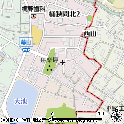 愛知県名古屋市緑区桶狭間北3丁目904周辺の地図