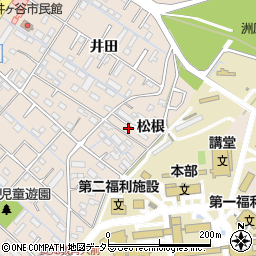 愛知県刈谷市井ケ谷町松根周辺の地図