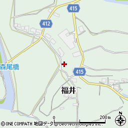 岡山県津山市福井1980周辺の地図