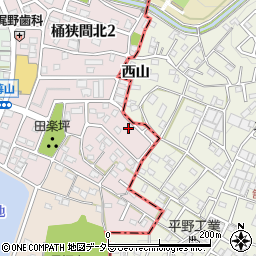 愛知県名古屋市緑区桶狭間北3丁目407周辺の地図