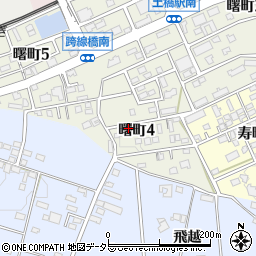 愛知県豊田市曙町4丁目周辺の地図