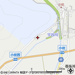兵庫県丹波篠山市小枕637周辺の地図