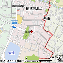 愛知県名古屋市緑区桶狭間北3丁目周辺の地図