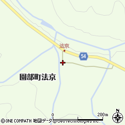 京都府南丹市園部町法京（堂ノ後）周辺の地図