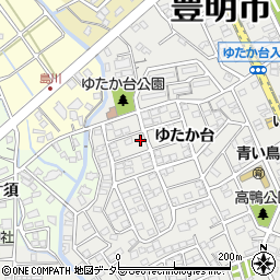 愛知県豊明市三崎町ゆたか台12-6周辺の地図