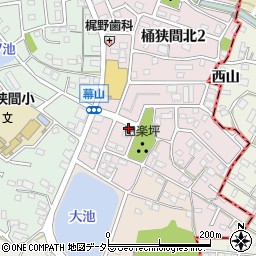 愛知県名古屋市緑区桶狭間北3丁目1202周辺の地図