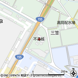 愛知県豊田市上丘町三笠周辺の地図