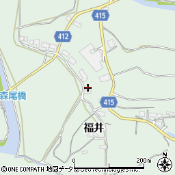 岡山県津山市福井1979周辺の地図