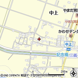 三重県員弁郡東員町中上351周辺の地図