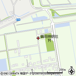 鍋田公園トイレ周辺の地図