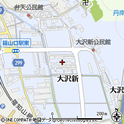 兵庫県丹波篠山市大沢新周辺の地図